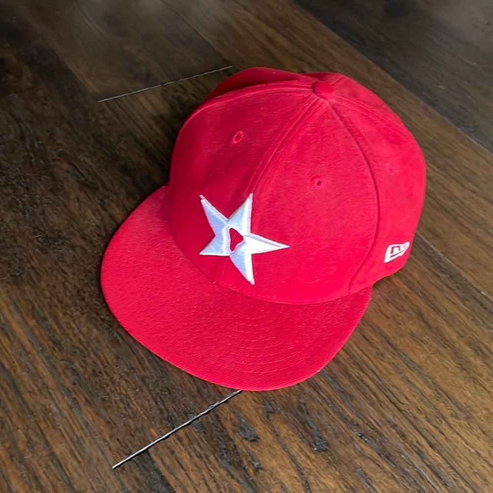 Vintage New Era Stick Star Lax flat brim hat